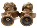 2 18C French English Gilt Bronze Boy Bust