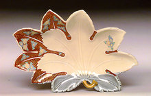 Japanese Imari Kutani Double Maple Leaf Shape