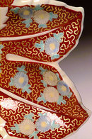 Japanese Imari Kutani Double Maple Leaf Shape