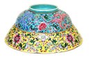 Old Chinese Famille Rose Phoenix Bowl Mk