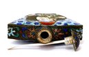 Old Chinese Enamel Quan Yin Buddha Snuff Bottle Mk