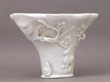 Old Chinese Blanc de Chine Dehwa Cup w Dragon