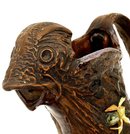 Old Studio Pottery Pitcher Bird Head Flower