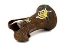 Old Studio Pottery Pitcher Bird Head Flower