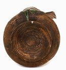 Old Studio Pottery Pitcher Bird Head Flower