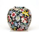 Old Chinese Famille Rose Verte Mille Fleur Vase