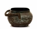 19C Chinese Bronze Hand Warmer Bowl Basket