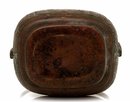 19C Chinese Bronze Hand Warmer Bowl Basket