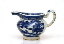 Chinese Export Nanking Blue White Pitcher Gravy