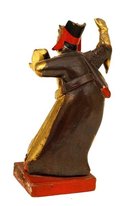 Old Chinese Lacquer Wood Figurine Buddha