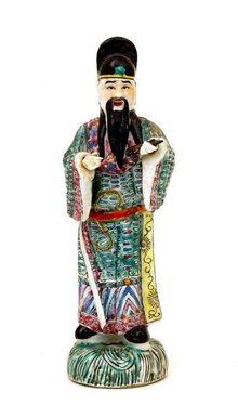 Old Chinese Export Famille Rose Figurine Figure