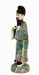 Old Chinese Export Famille Rose Figurine Figure