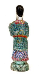 Old Chinese Export Famille Rose Figurine Figure