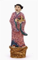 Old Chinese Famille Rose 8 Immortal God Figurine Mk