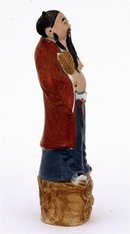 Old Chinese Famille Rose 8 Immortal God Figurine Mk