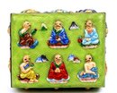 Chinese Export Enamel Cloisonne Box w Match Safe Tray