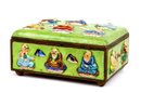 Chinese Export Enamel Cloisonne Box w Match Safe Tray