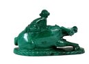 Chinese Malachite Stone Carved Boy on Buffalo Figurine