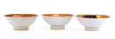 3 Japanese Kutani Sake Saki Tea Cup Moriage Lucky God Figure