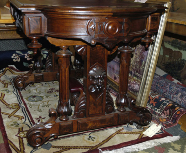 Walnut Desk Or Table 1864 Estate Of James Flood Lindenwood Mansion