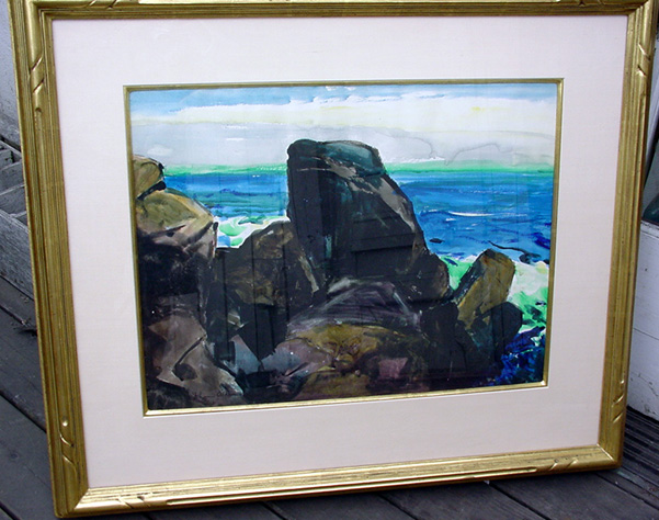 John O'Shea Carmel Beach Watercolor John O'Shea