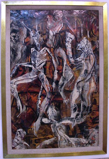 Abstract Expressionist Painting San Franciso 1950