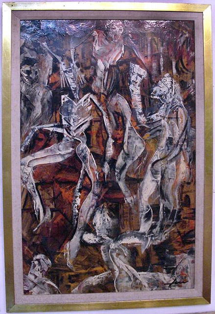 Abstract Expressionist Painting San Franciso 1950