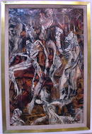 Abstract Expressionist Painting San Franciso 1950