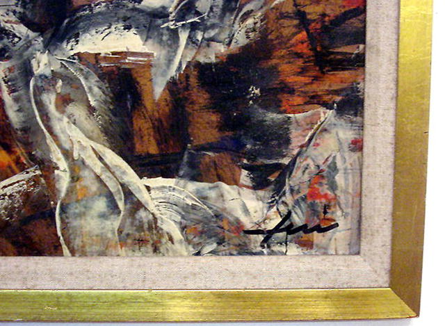 Abstract Expressionist Painting San Franciso 1950