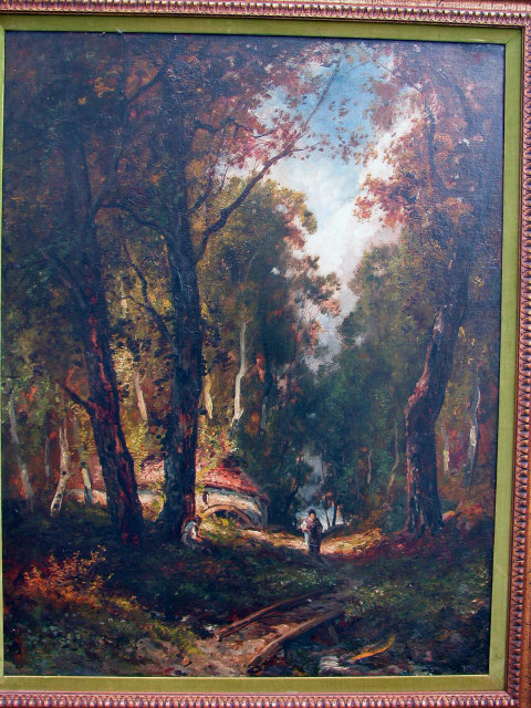 Diaz de la Pena School Barbizon Painting
