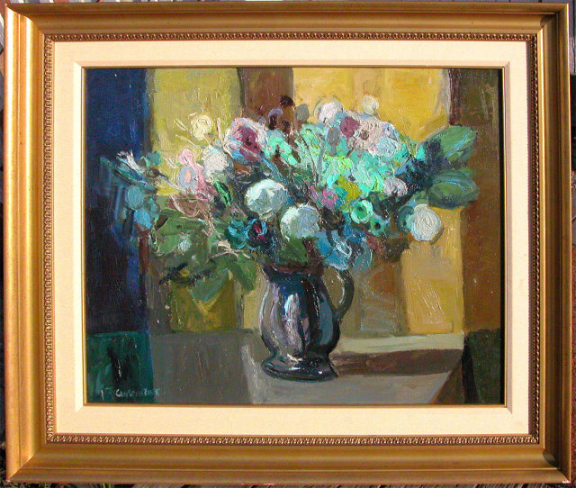 Constantine Cherkas Flowers in Blue