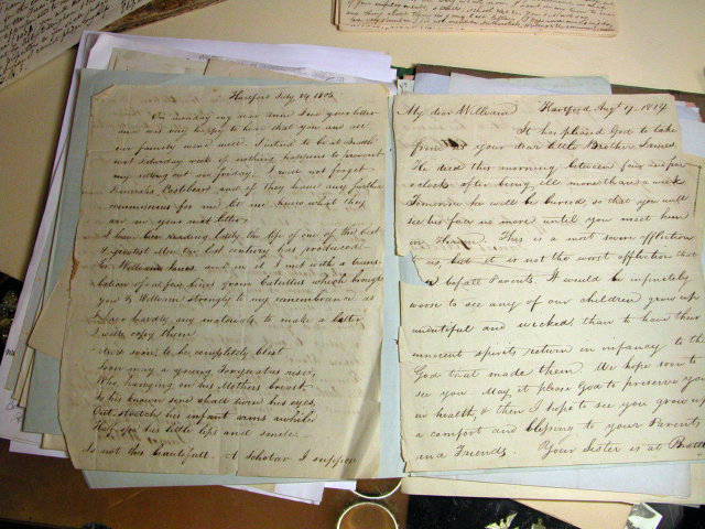 Hartford Connecticut Historical letters 1805-1880