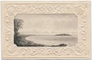 Eliza Susan Quincy 1821 Grisaille Watercolor of Boston And Quincy