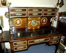 Bureau a Gradin Writing Desk with Bronze Signed B. Andrieu