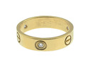 CARTIER 18K GOLD & DIAMOND LOVE RING w/BOX