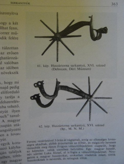 Rare Polish/Hungarian Hussar Spurs, 16th C