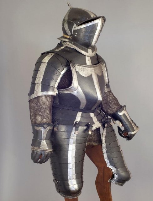 South German Black & White Officers 3/4 Armor, ca. 1560-70