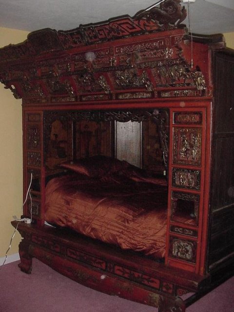 Magnificent Chinese Wedding Bed, 3rd Quarter 19th C
