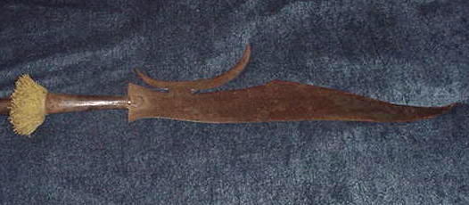 Engraved Italian Glaive, Victorian Period Copy