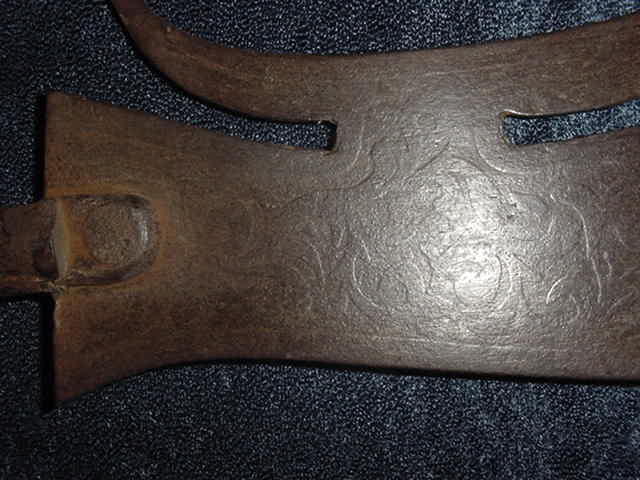 Engraved Italian Glaive, Victorian Period Copy
