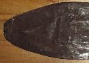 African Kuba Ikula Knife with Carved Wood Handle, Mid 19th C