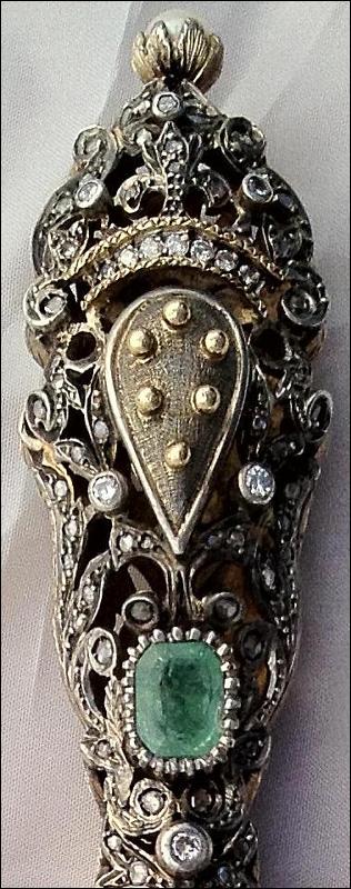 Magnificent Jeweled Medici Dagger, ca. 1840