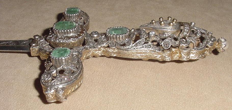 Magnificent Jeweled Medici Dagger, ca. 1840