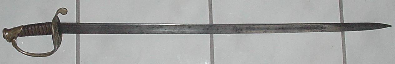 Confederate Foot Officer’s Sword, Likely by Leech & Rigdon