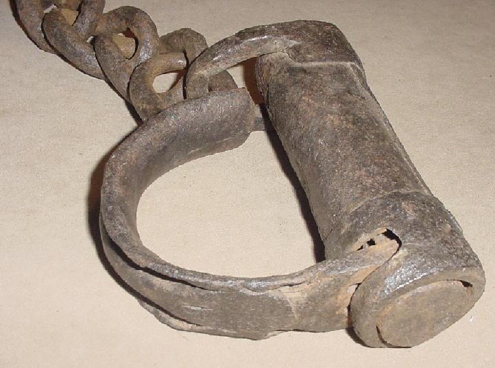 Heavy German Leg Shackles, 16th C