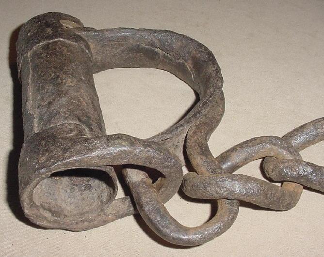 Heavy German Leg Shackles, 16th C
