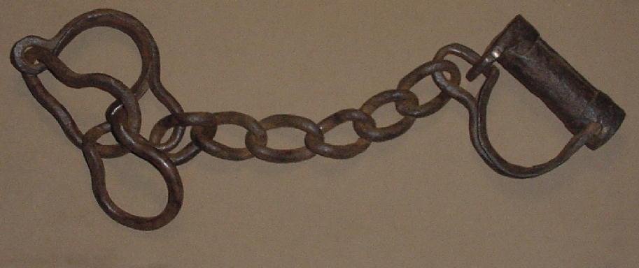 Heavy German Leg Shackles, 16th C