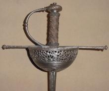 North Italian Chiseled and Pierced Cuphilt Rapier, ca. 1660