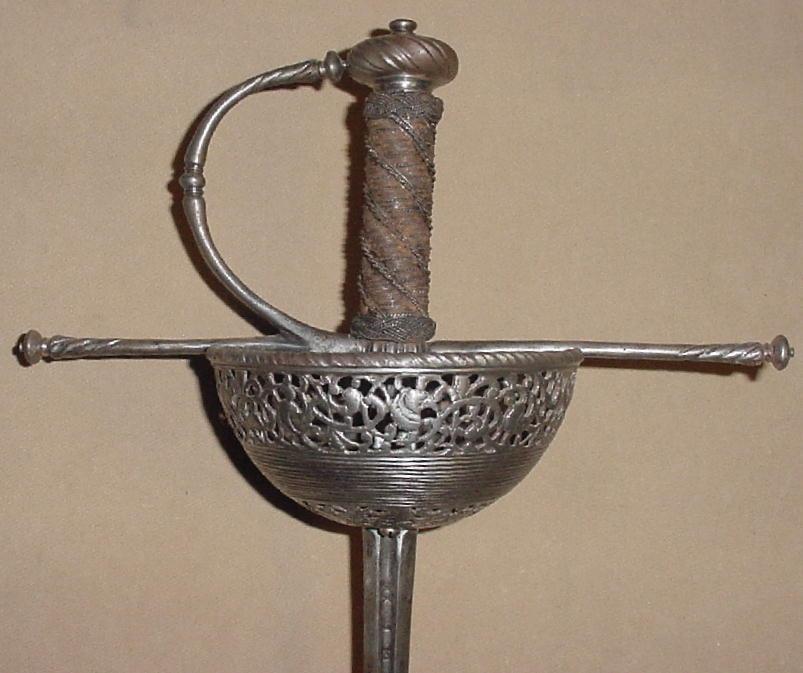 North Italian Chiseled and Pierced Cuphilt Rapier, ca. 1660