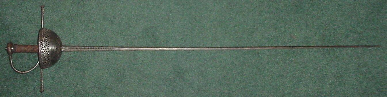 North Italian Chiseled and Pierced Cuphilt Rapier, ca. 1660